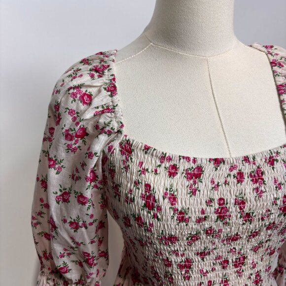 New Look pink floral frock - Picture 3 of 4